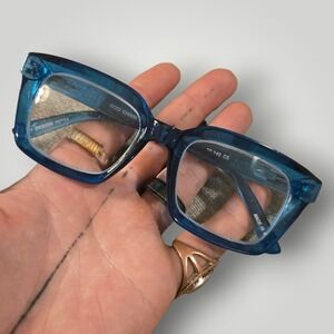 Occi Chiari OC5031 Blue Rectangle Reading Glasses Italy Design‎ 49 20 140 Frame